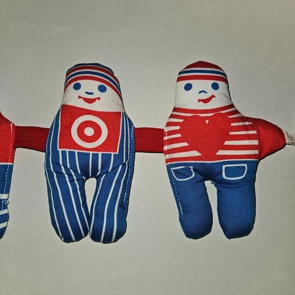 VTG 1977 Johnson & Johnson Playpath Plush Rattle Crinkle Squeaker Rings Baby Toy - Picture 3 of 14